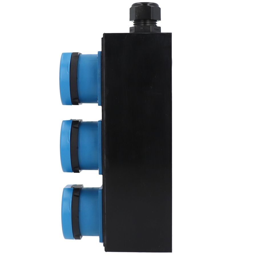 Small hard rubber distributor box type 1600, black