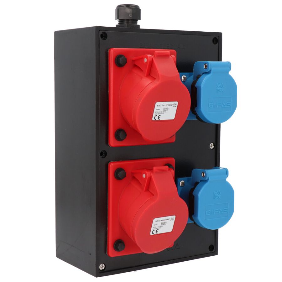 Small hard rubber distributor box type 2516, black