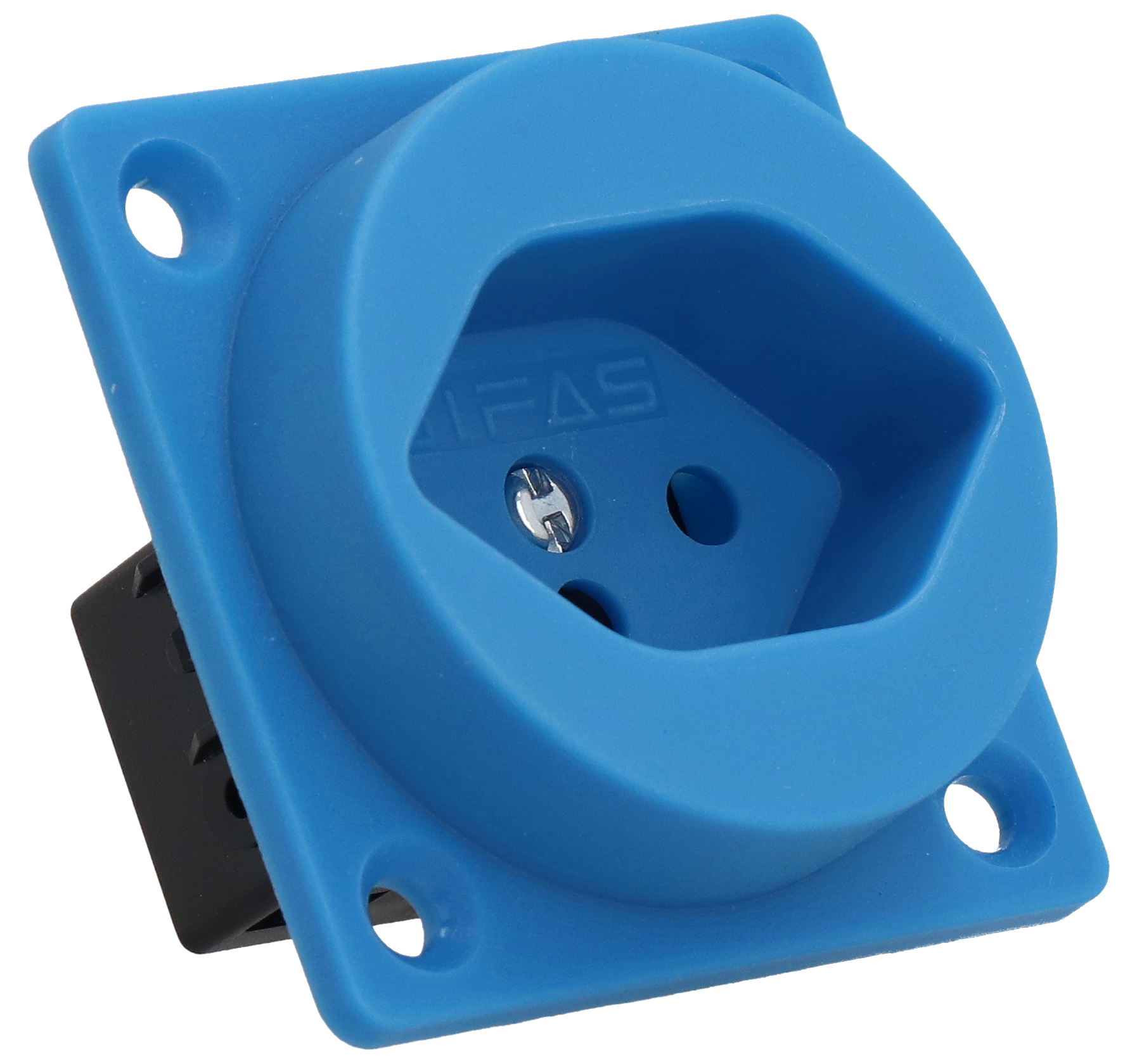 Presa da incasso tipo 13 IP20 blu senza coperchio