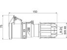 Kupplung Kunststoff CEE IP44