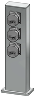 Power column ES 100, anodised aluminium