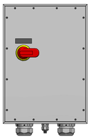 Main switch box with emergency shut-off function
