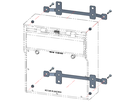 Set of mounting brackets for stand