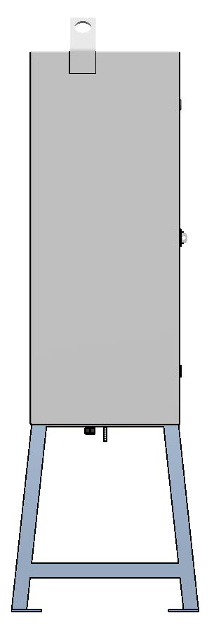 Armoire de chantier 100A, tôle d'acier