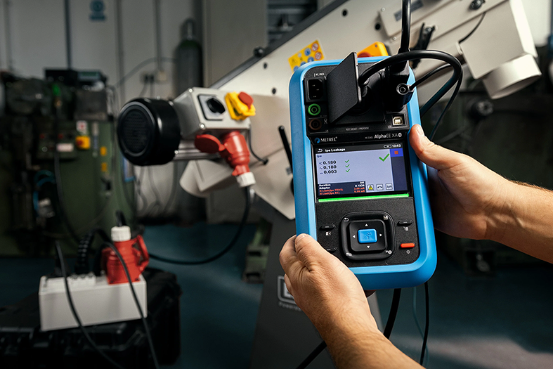 Device tester Metrel MI 3340 AlphaEE XA / SNG 482638, RCD testing