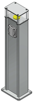 Energiesäule ES-LED 160, Aluminium eloxiert,