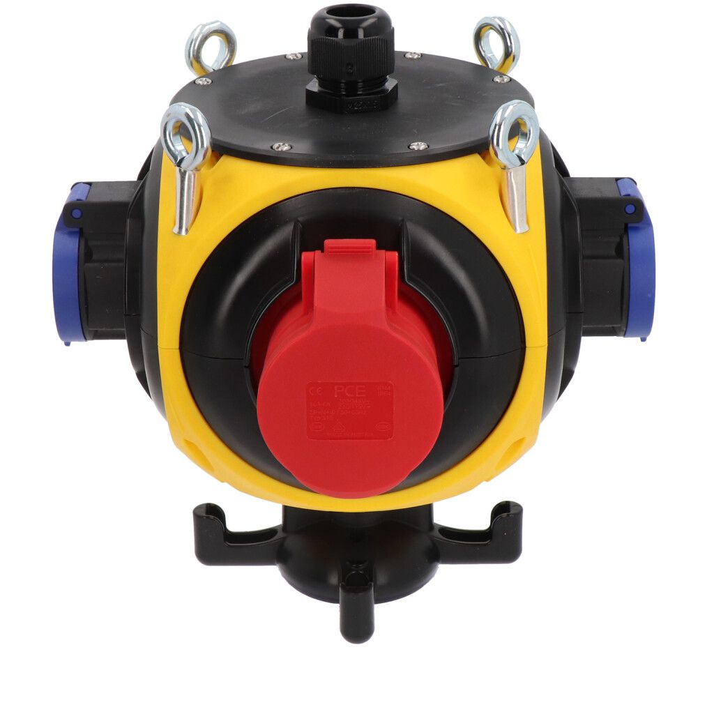 Plastic suspendet distributor yellow/black IP44