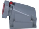 Plastic wall socket CEE 63A/400V, 3P+N+PE/6h, IP67