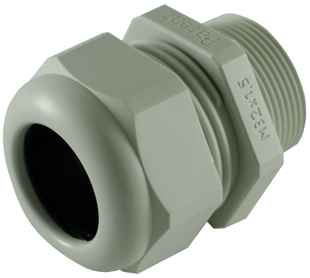 Cable gland M32x1.5, grey, polyamide,