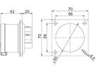 Plastic built-in plug CEE 16A/400V, 3P+N+PE/6h, IP44
