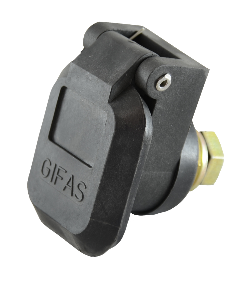 Welding built-in socket with cover, max. 600A,