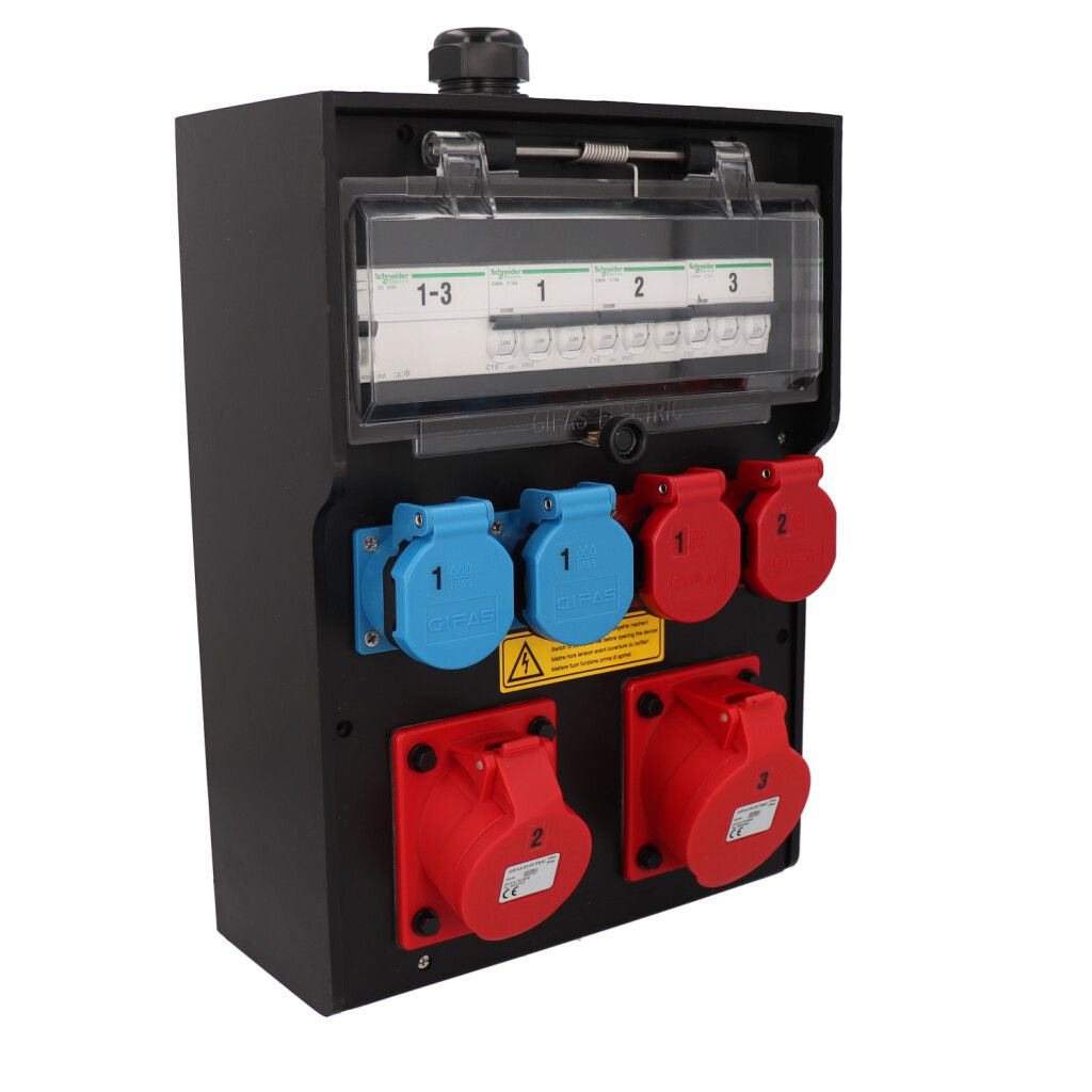 Hard rubber distributor box type 7400, black