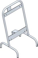 Mini stand galvanised for type 7300/7400/7700, h=580mm