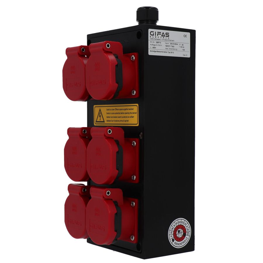 Small hard rubber distributor box type 2612, black