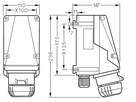 Wandsteckdose Ex CEAG IP66