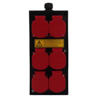 Small hard rubber distributor box type 2612, black