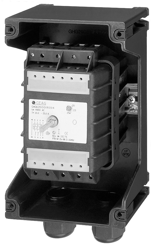 Ex-motor protecting switch, 255x140x150 mm,