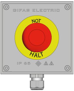 Snaping-in emergency switch
