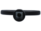 Square lock key 8mm, black