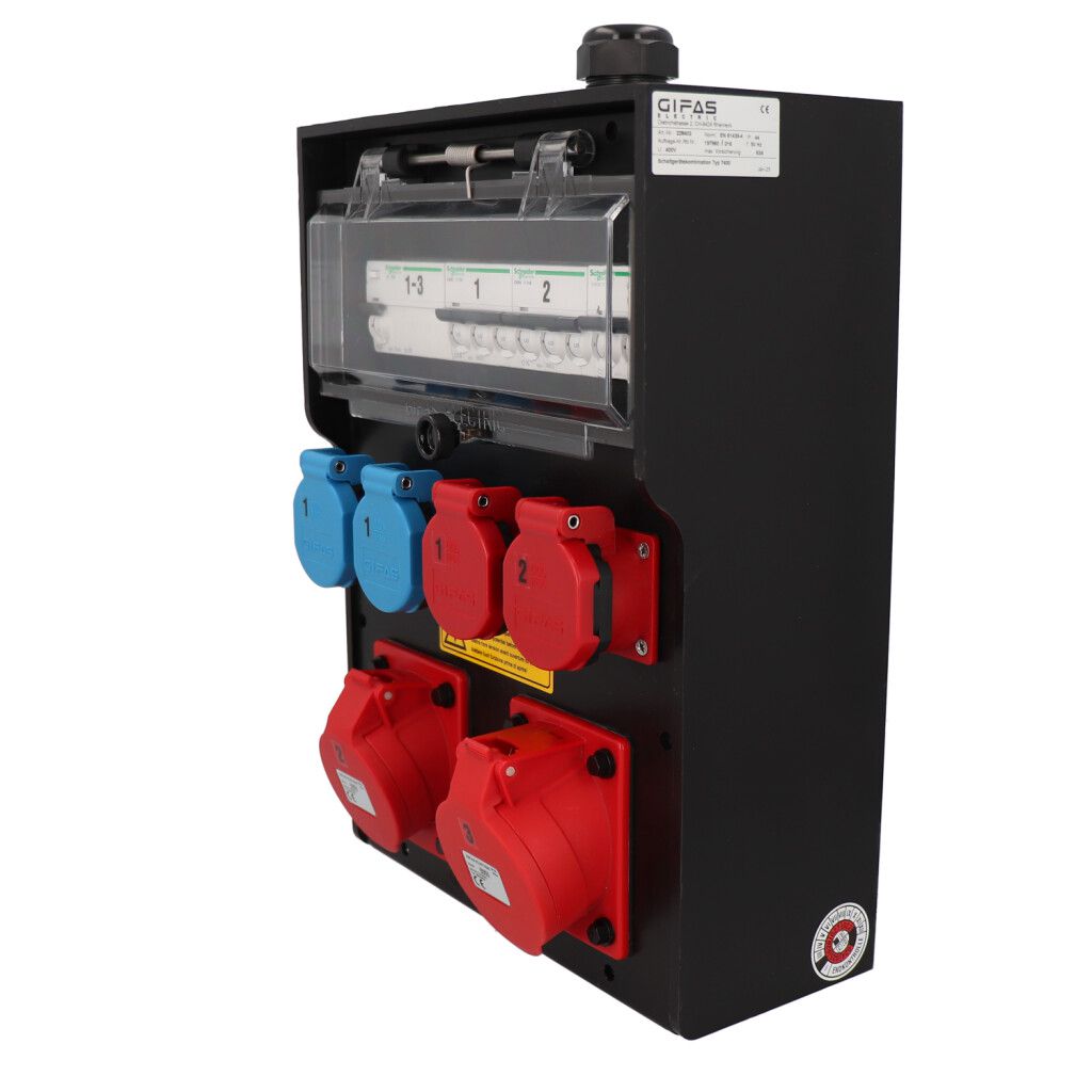 Hard rubber distributor box type 7400, black