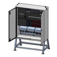 Distributeur d'énergie 400A, tôle d'acier RAL 7035, IP44