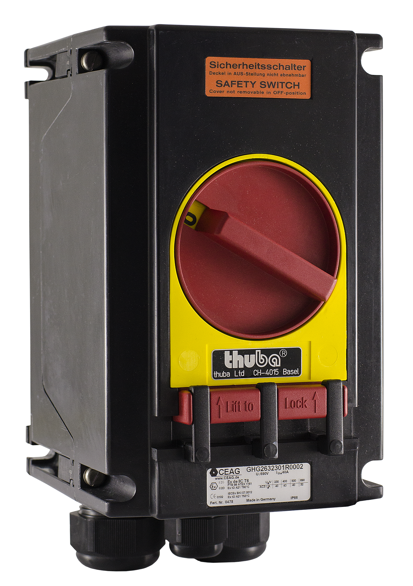 Ex-Sicherheitsschalter unmittelbar PA IP66