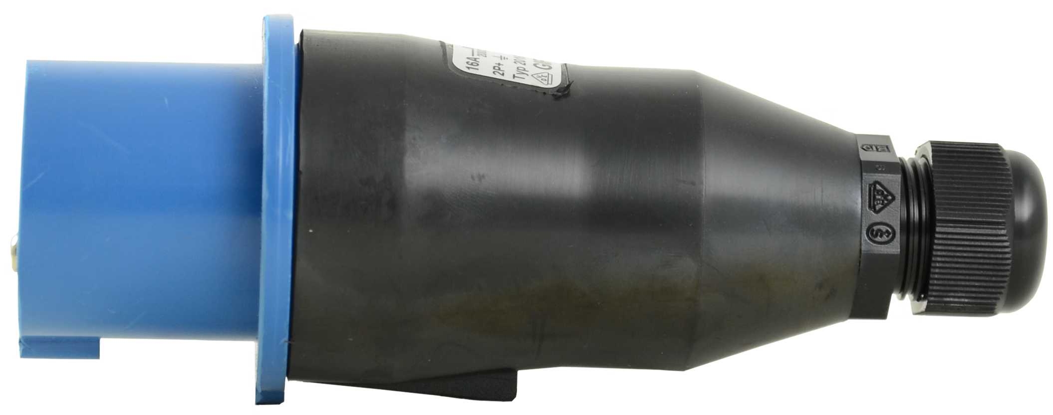 Solid rubber plug CEE 16A/230V,