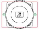 Umbauset J40 Alu auf CEE63/5 gerade -