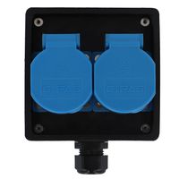 Small hard rubber distributor box type 2700, black