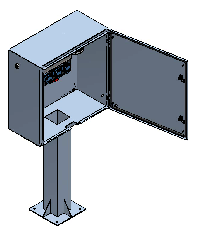 Boîtier de distribution apparent V2A