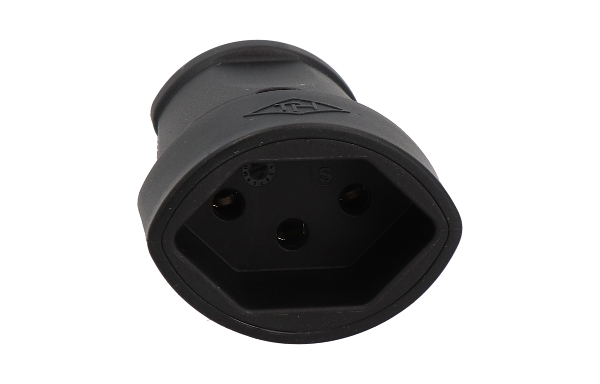 Coupling type 13 TH strong IP20230V/10A/P+N+PE black