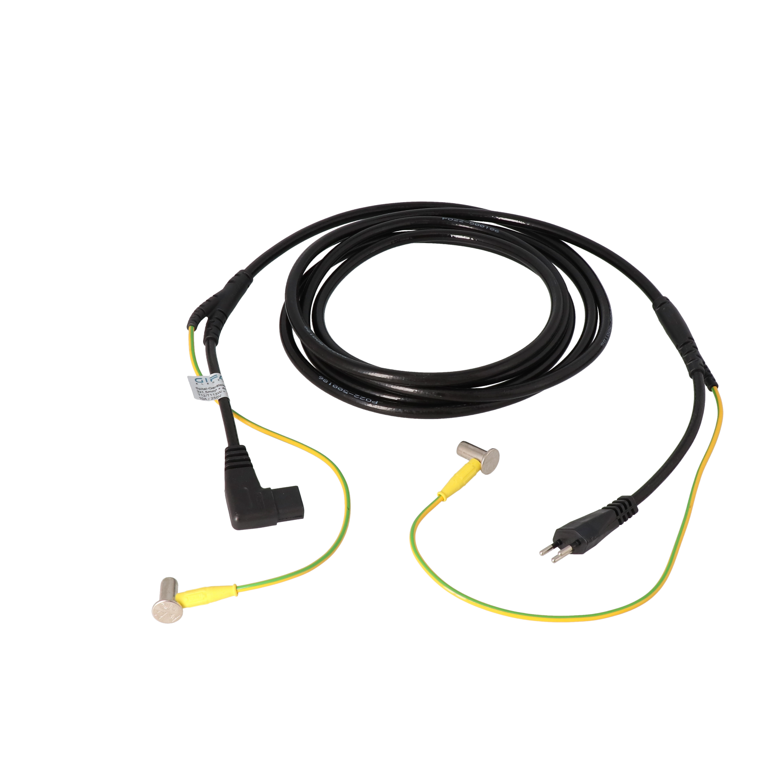 GIFAS hospital equipment cord set, black,
