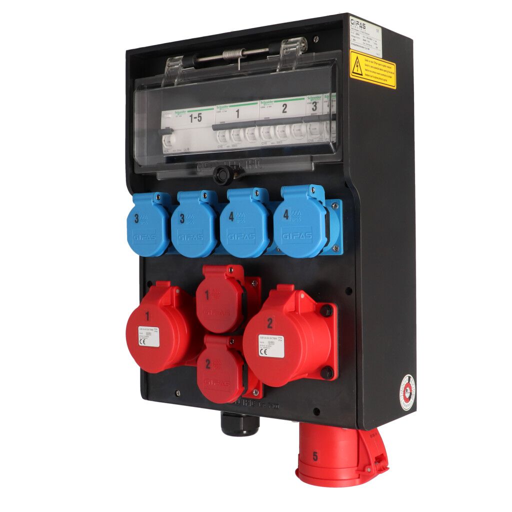 Quadro elettrico in gomma dura tipo 7400, nero