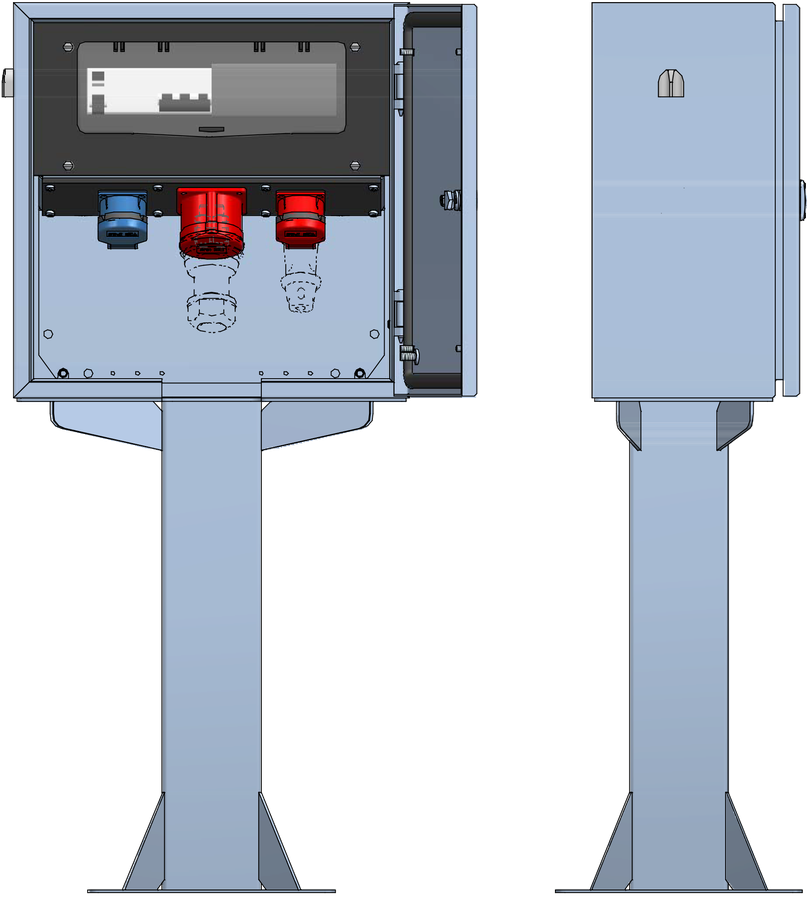 AP-Stromverteilung V2A-Standrohr,