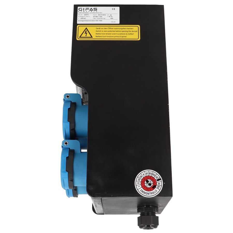 Hartgummiverteiler Typ 7200, schwarz