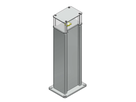 Energiesäule ES-LED 160, Aluminium eloxiert,