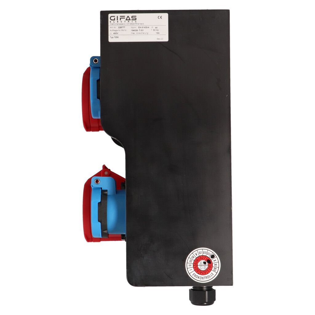 Hartgummiverteiler Typ 7250, schwarz