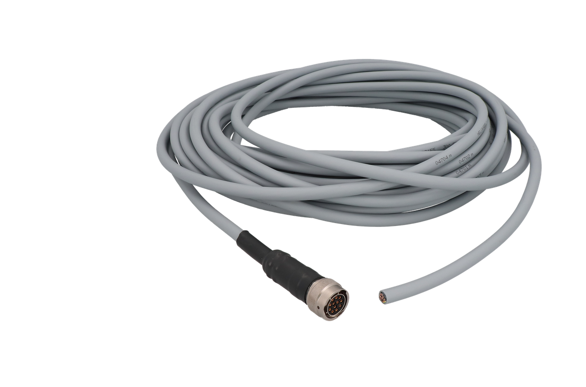 Connection cable with connector 12x1.5 mm² PUR,