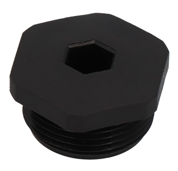Verschluss-Schraube zu M25x1,5mm schwarz