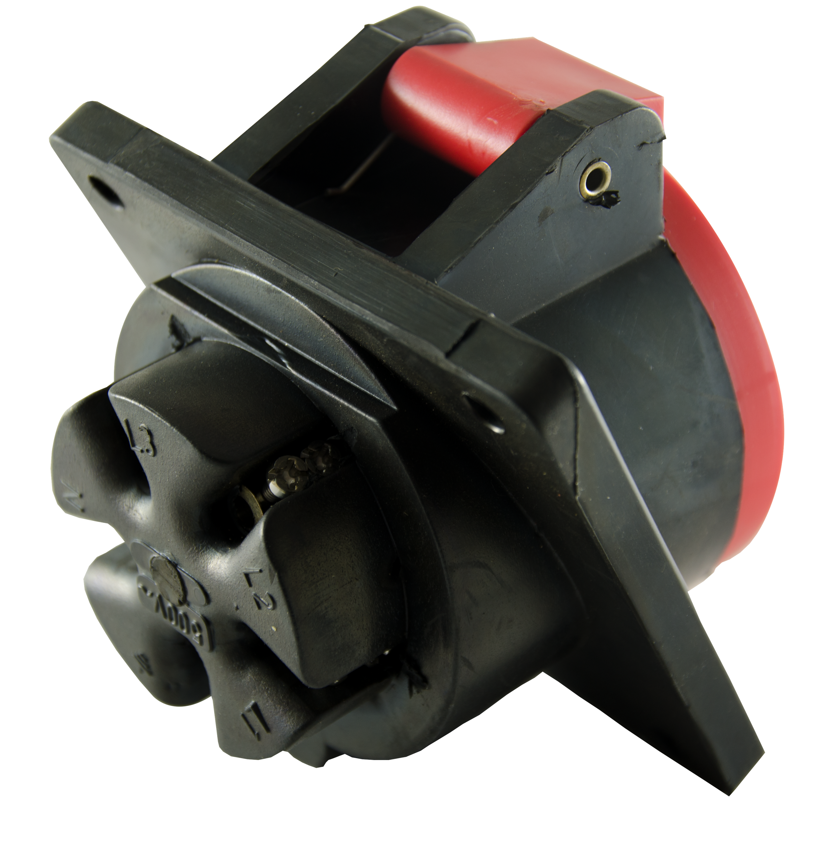 Solid rubber built-in socket CEE