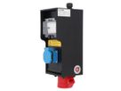 Small hard rubber distributor box type 2812, black