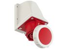 Plastic wall socket CEE 16A/400V, 3P+PE/6h, IP67