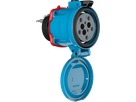 Presa d'incasso DS F400 metallica, resistente ad alta temperatura, 125A 400V 3L+PE, IP66/67