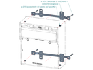 Set of mounting brackets for stand