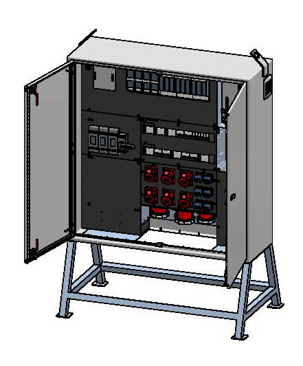 Main distributor box 400A, sheet steel