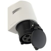Plastic wall socket CEE 32A/500V, 3P+PE/7h, IP44