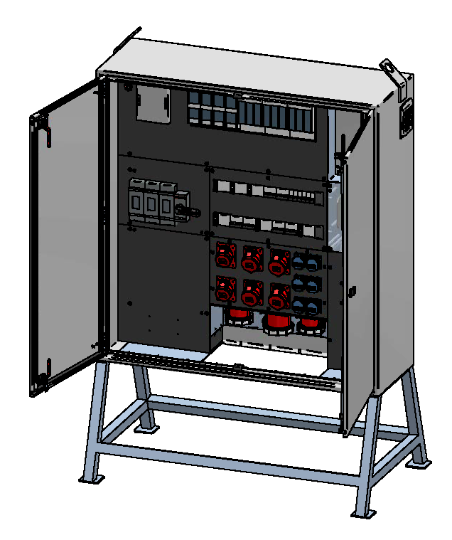 Main distributor box 400A, sheet steel