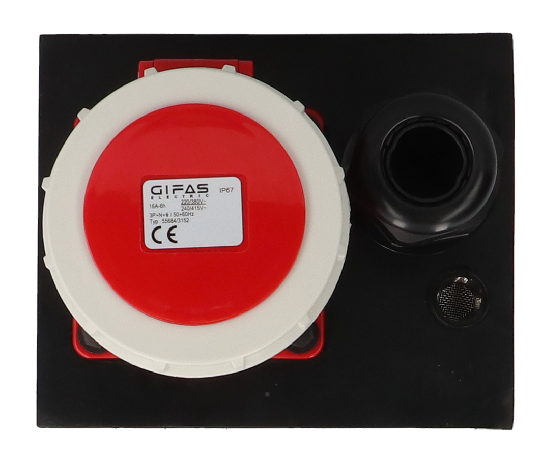 Hartgummiverteiler Typ 4512, schwarz