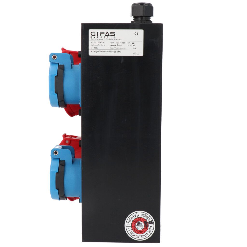 Small hard rubber distributor box type 2516, black