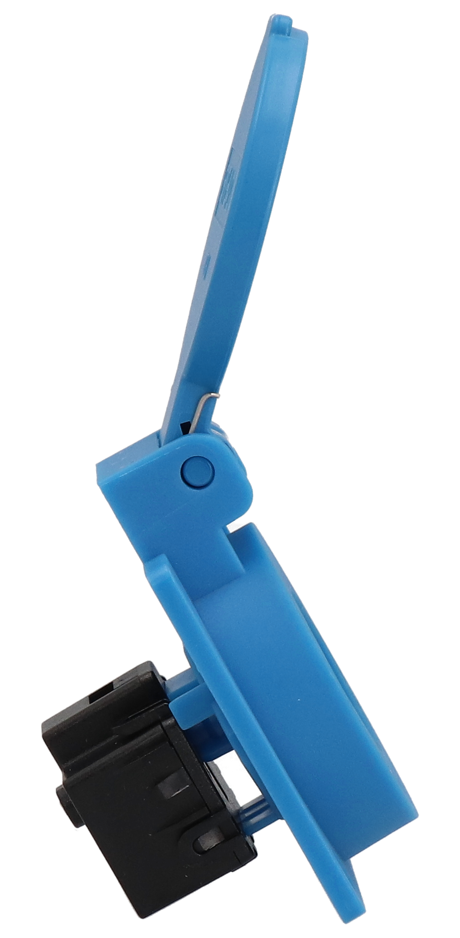 Built-in socket type 13 IP20 blue with lid